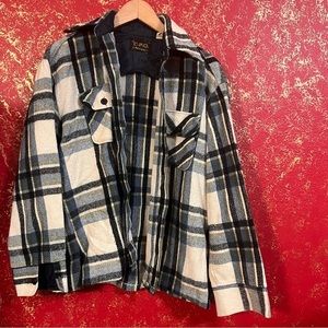 C.P.O. ARROW Vintage Wool Blend Men Women Plaid Shirt Top Shacket L